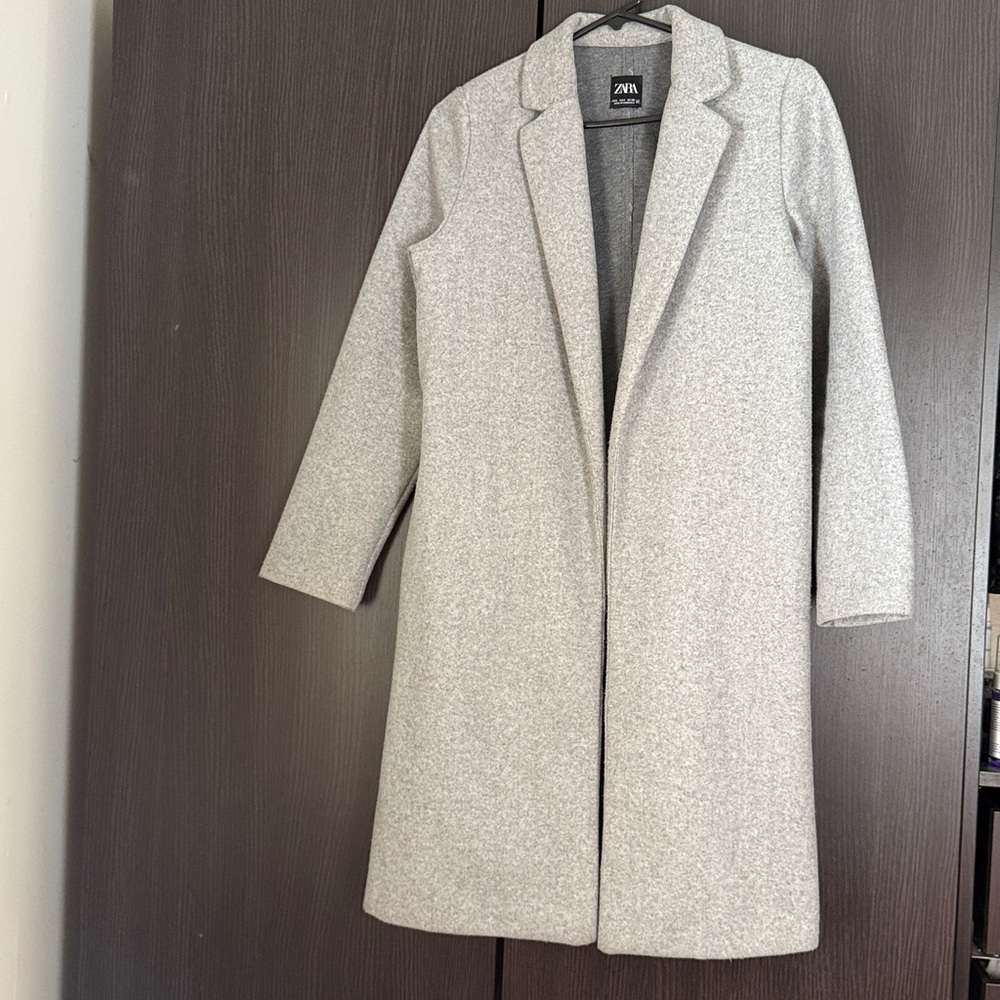 Zara Women's Light Gray Coat